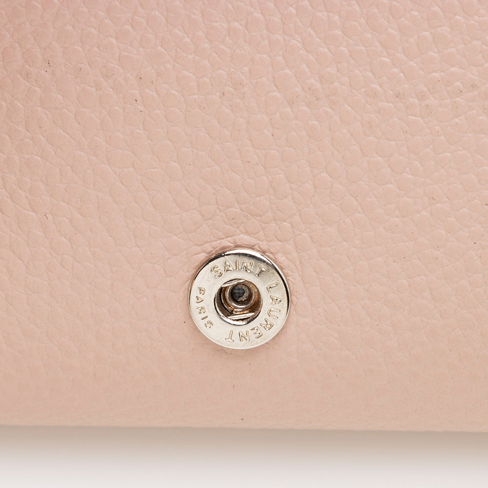 Saint Laurent Grained Leather Tiny Wallet  - FINAL SALE 17878