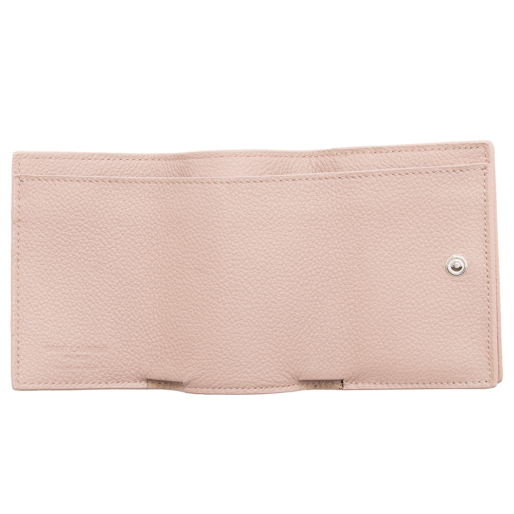 Saint Laurent Grained Leather Tiny Wallet  - FINAL SALE 17878