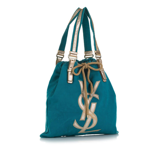 Saint Laurent Kahala Canvas Tote (SHG-37117