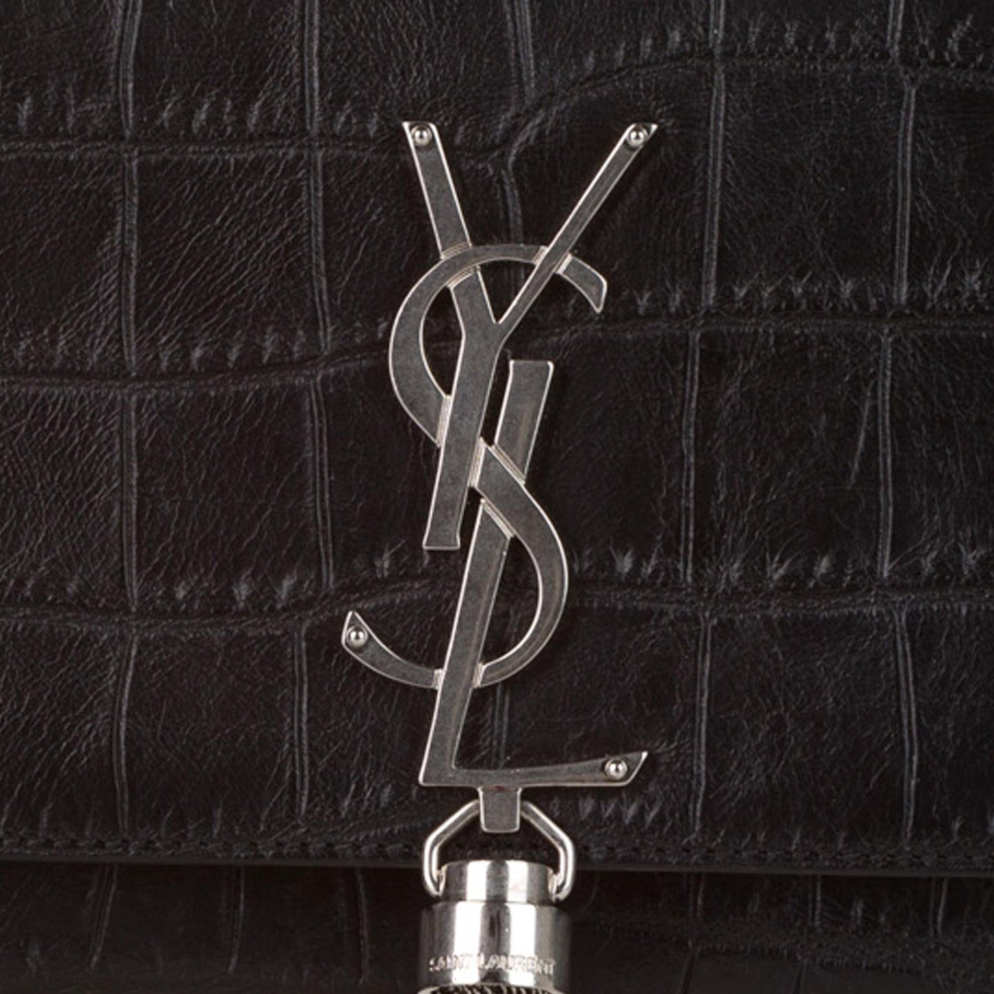 Saint Laurent Kate Embossed Leather Crossbody Bag (SHG-34527