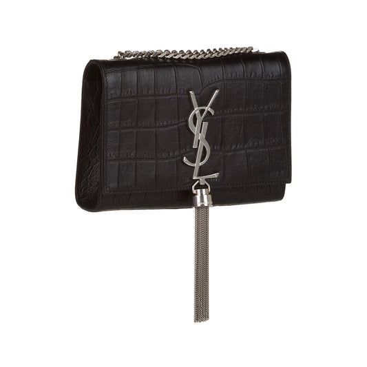 Saint Laurent Kate Embossed Leather Crossbody Bag (SHG-34527