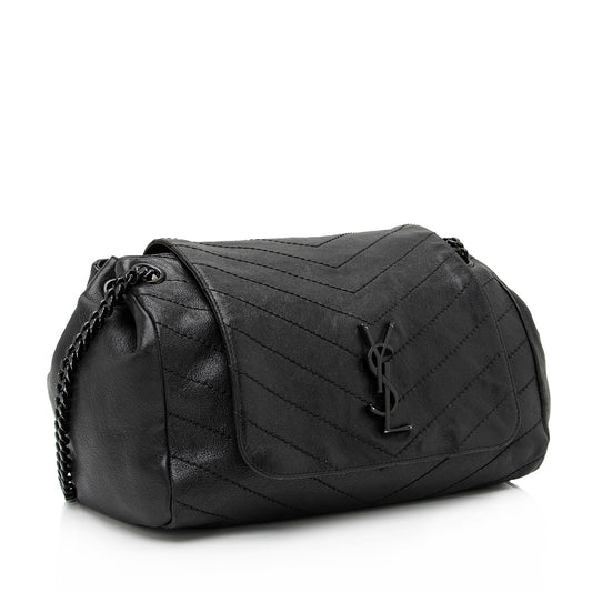 Saint Laurent Lambskin Large Monogram Nolita Bag 23575