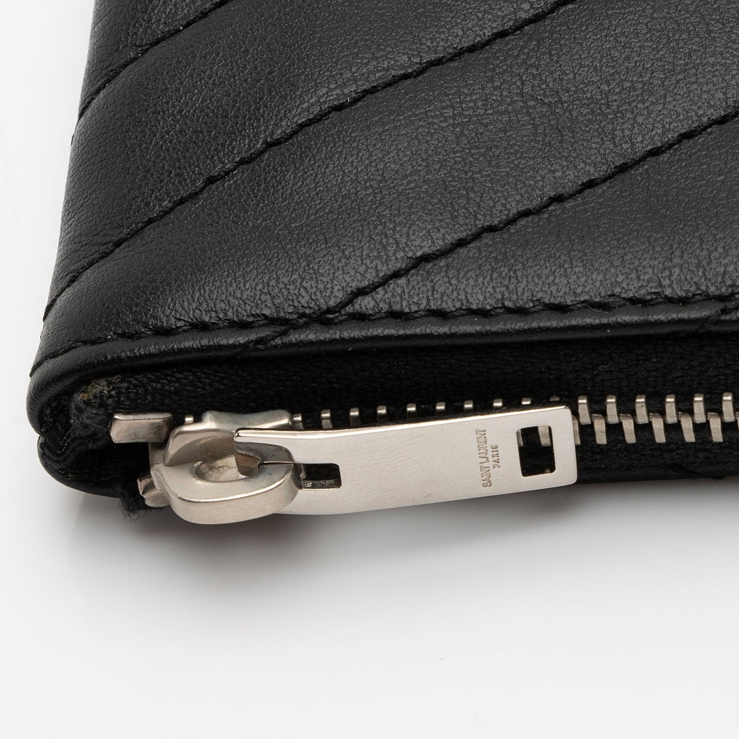 Saint Laurent Lambskin Monogram Cassandre Key Pouch Ffj9zM