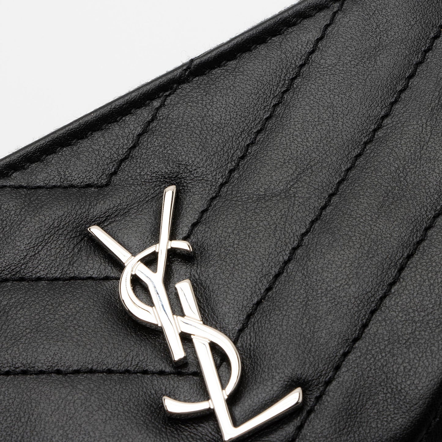 Saint Laurent Lambskin Monogram Cassandre Key Pouch Ffj9zM