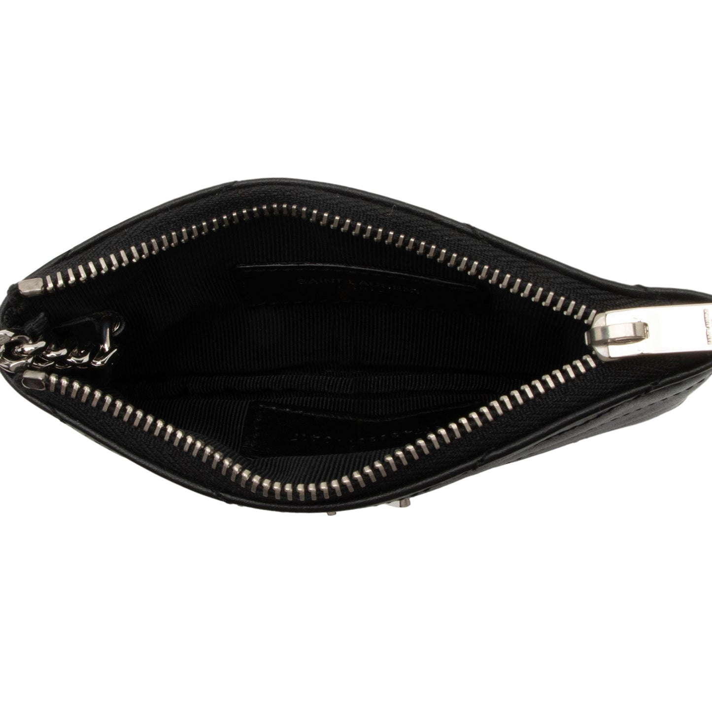Saint Laurent Lambskin Monogram Cassandre Key Pouch Ffj9zM