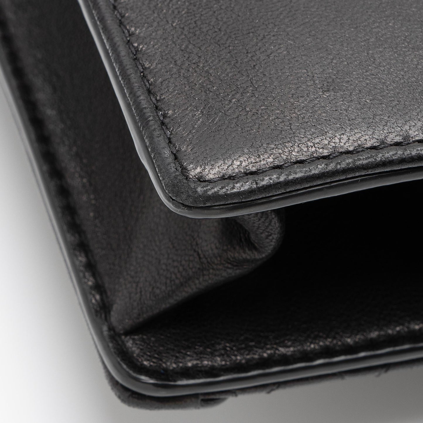 Saint Laurent Lambskin Monogram Gaby Chain Envelope Bag 23054