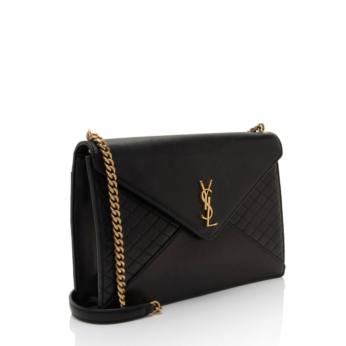 Saint Laurent Lambskin Monogram Gaby Chain Envelope Bag KQUxzQ