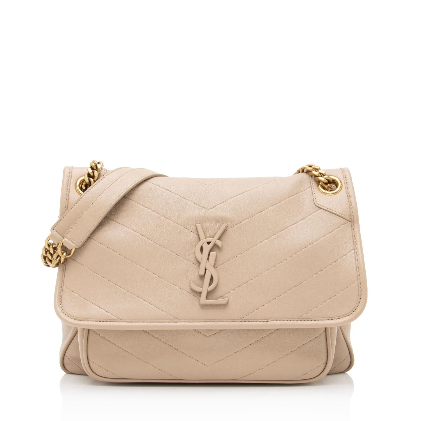 Saint Laurent Lambskin Monogram Niki Medium Shoulder Bag 23275