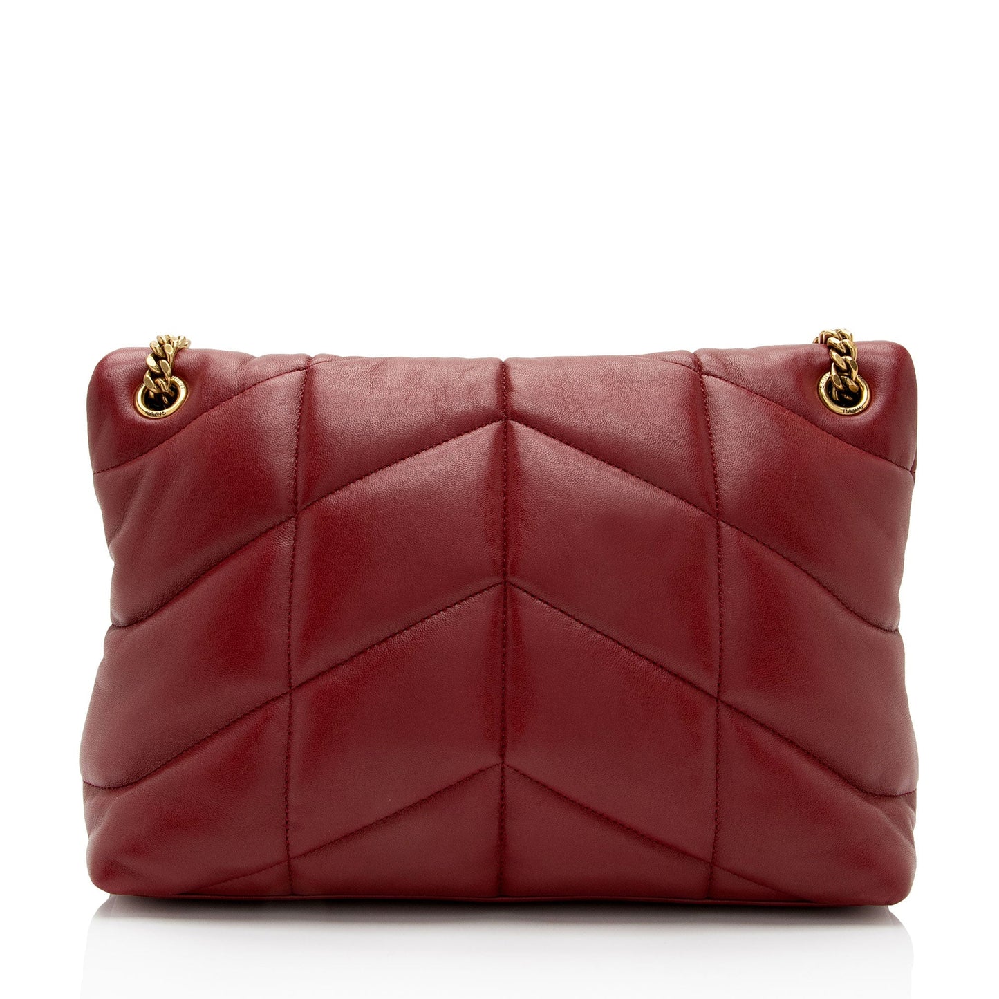 Saint Laurent Lambskin Monogram Puffer LouLou Medium Shoulder Bag UfpAmc