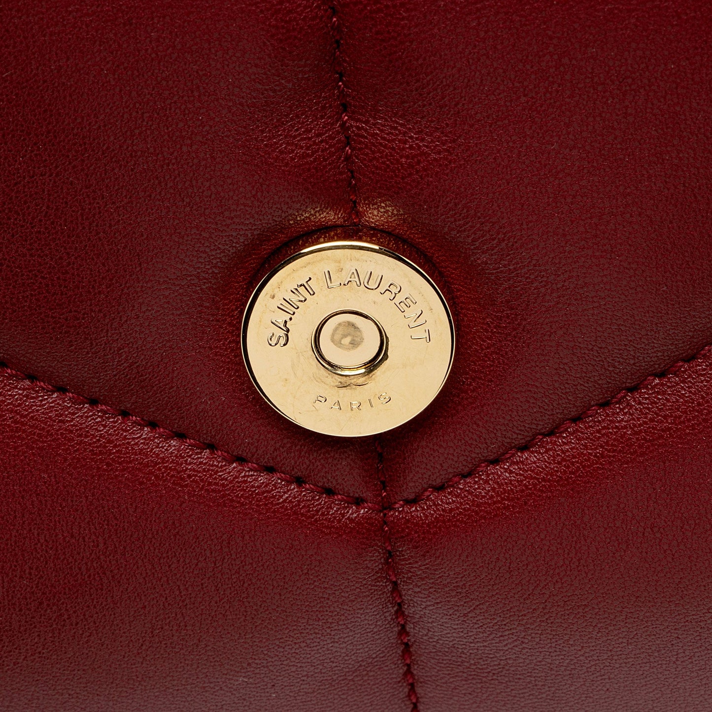 Saint Laurent Lambskin Monogram Puffer LouLou Medium Shoulder Bag UfpAmc