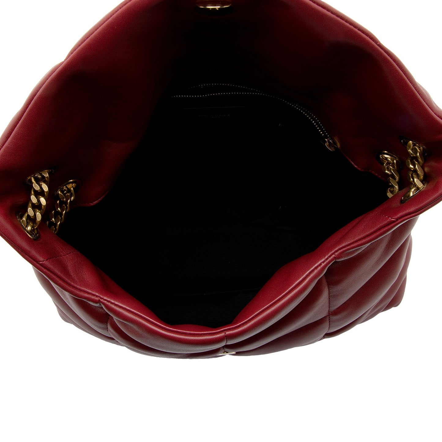 Saint Laurent Lambskin Monogram Puffer LouLou Medium Shoulder Bag UfpAmc