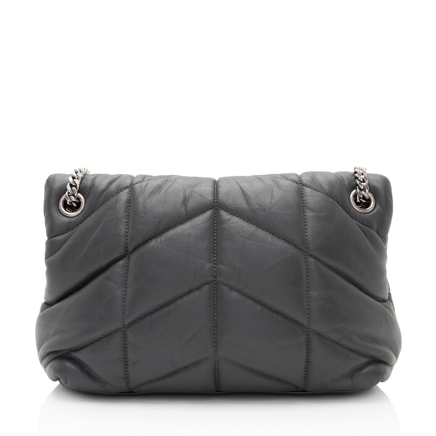Saint Laurent Lambskin Monogram Puffer LouLou Medium Shoulder Bag RIYiYF