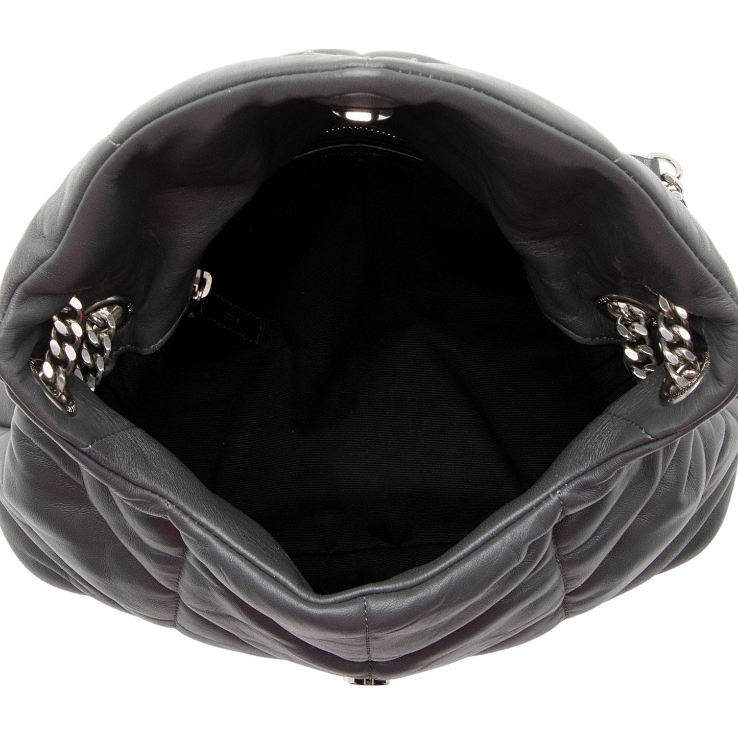 Saint Laurent Lambskin Monogram Puffer LouLou Medium Shoulder Bag RIYiYF
