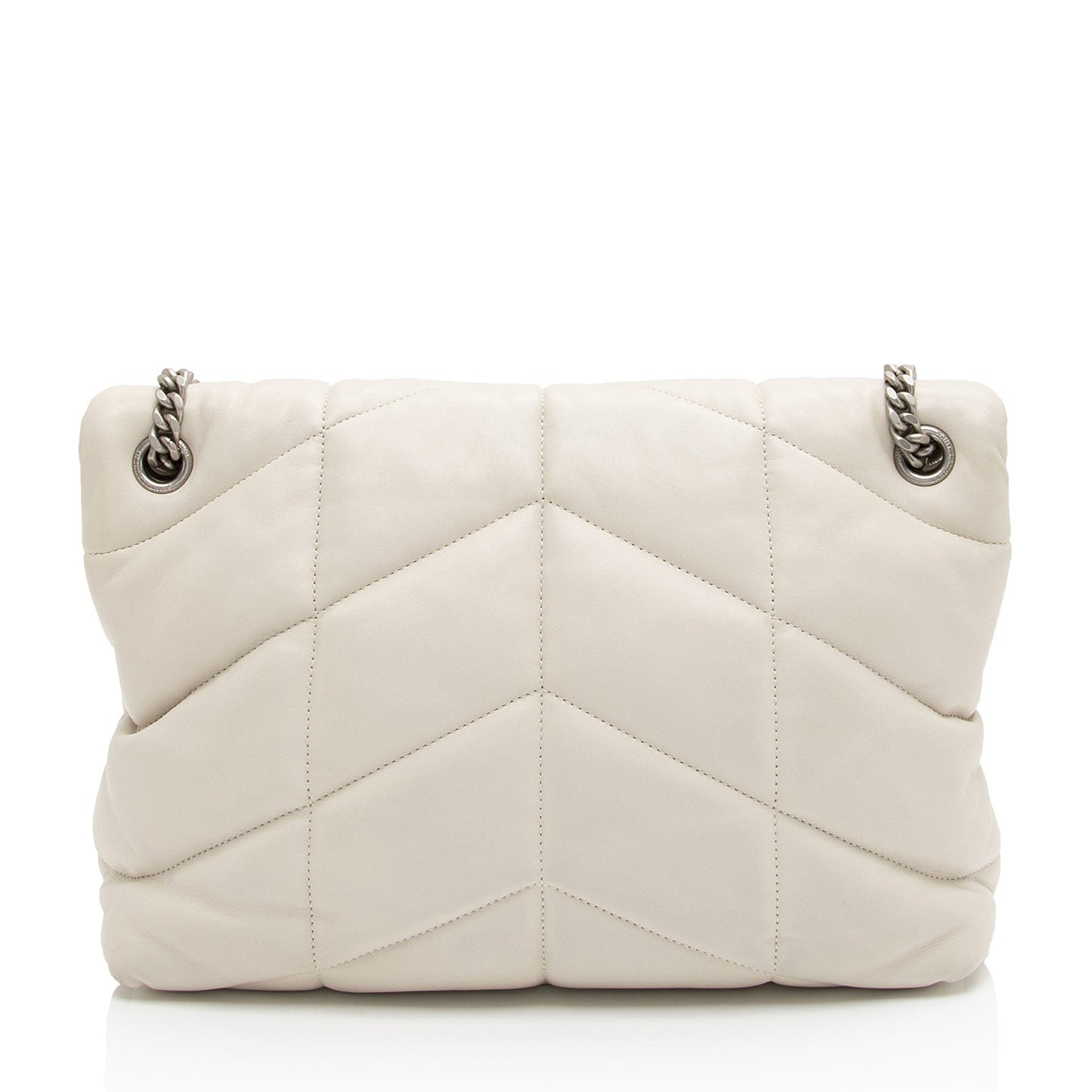 Saint Laurent Lambskin Monogram Puffer LouLou Medium Shoulder Bag ONfMik