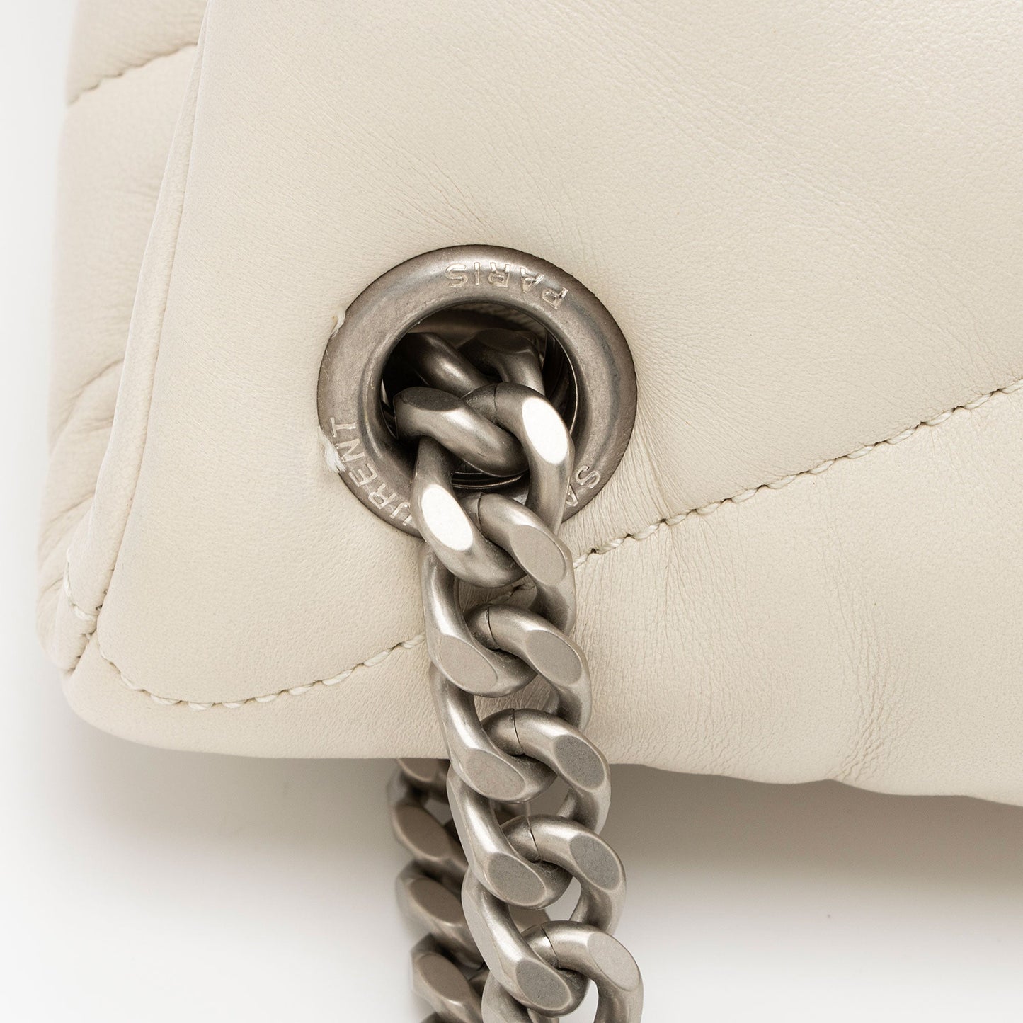 Saint Laurent Lambskin Monogram Puffer LouLou Medium Shoulder Bag ONfMik