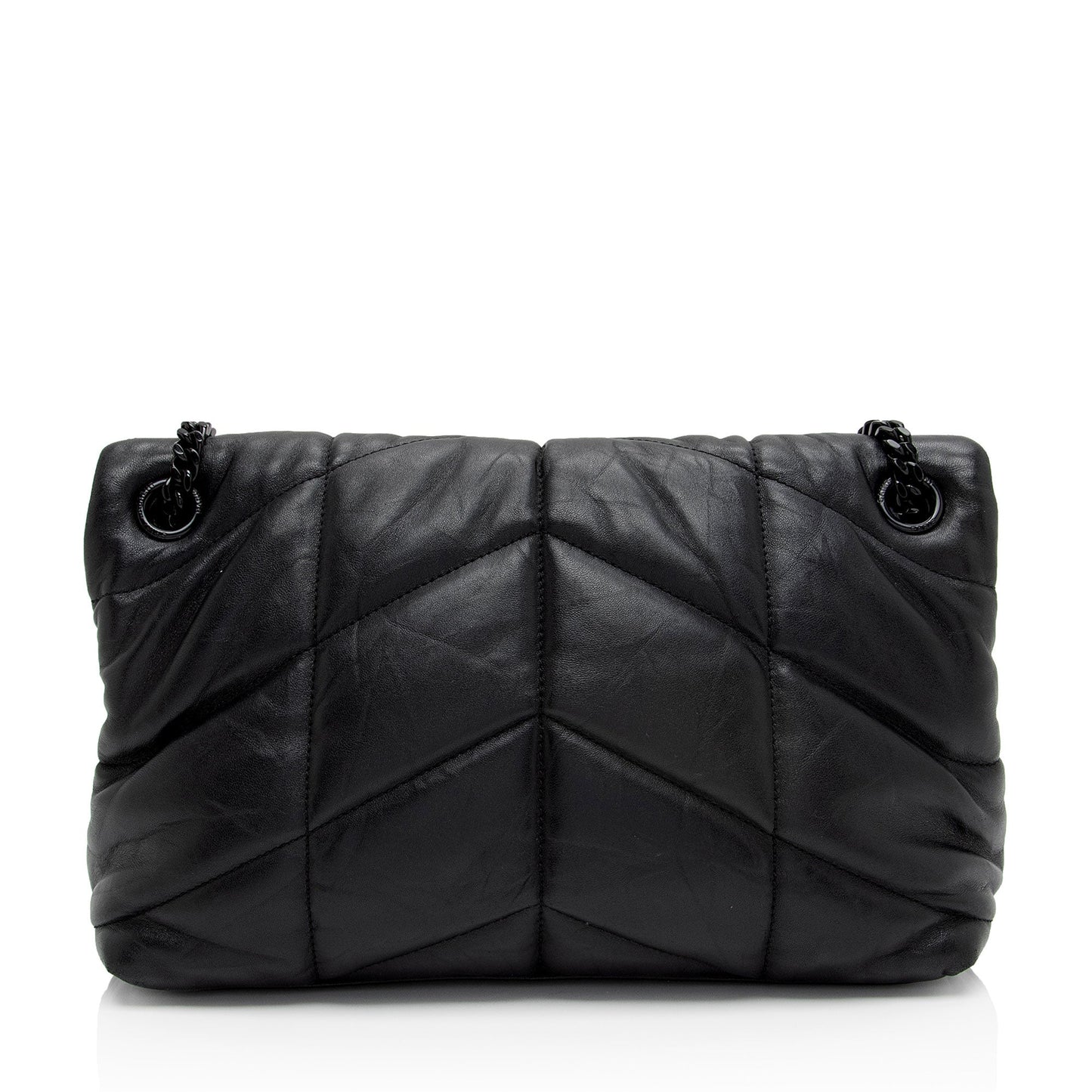 Saint Laurent Lambskin Monogram Puffer LouLou Medium Shoulder Bag ArUzt2