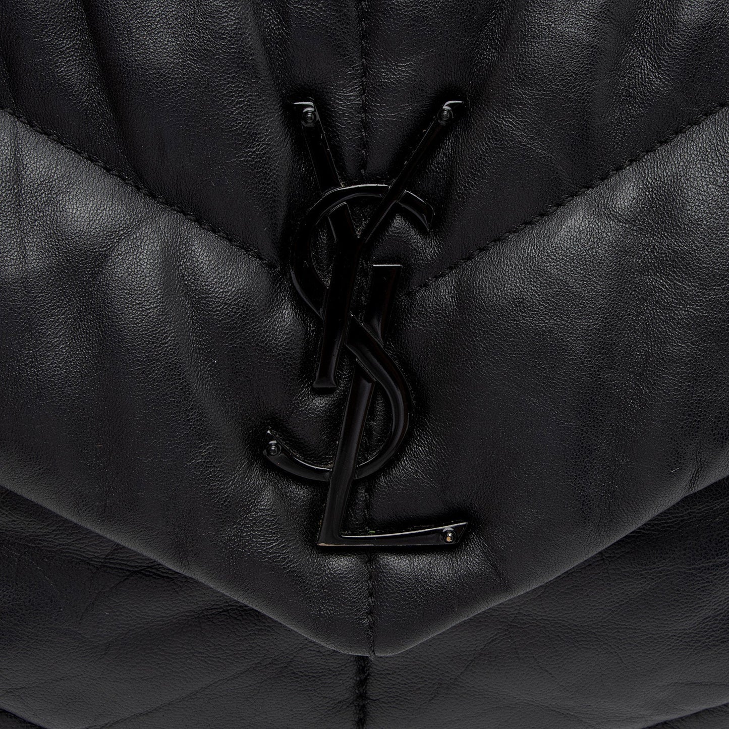 Saint Laurent Lambskin Monogram Puffer LouLou Medium Shoulder Bag ArUzt2