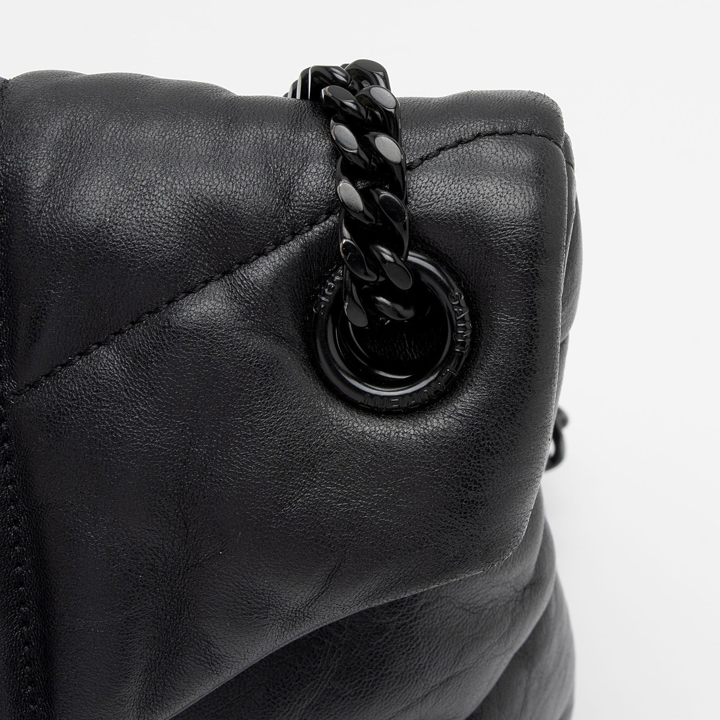 Saint Laurent Lambskin Monogram Puffer LouLou Medium Shoulder Bag ArUzt2