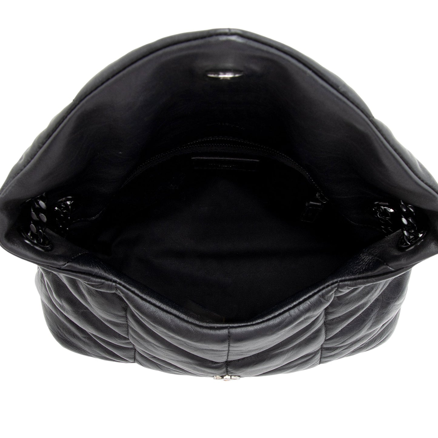 Saint Laurent Lambskin Monogram Puffer LouLou Medium Shoulder Bag ArUzt2