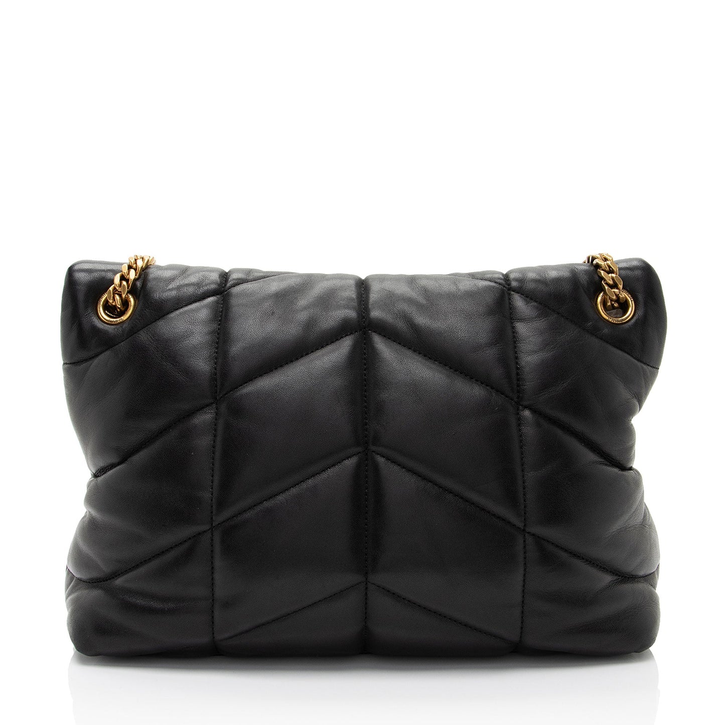Saint Laurent Lambskin Monogram Puffer LouLou Medium Shoulder Bag A0xwhw