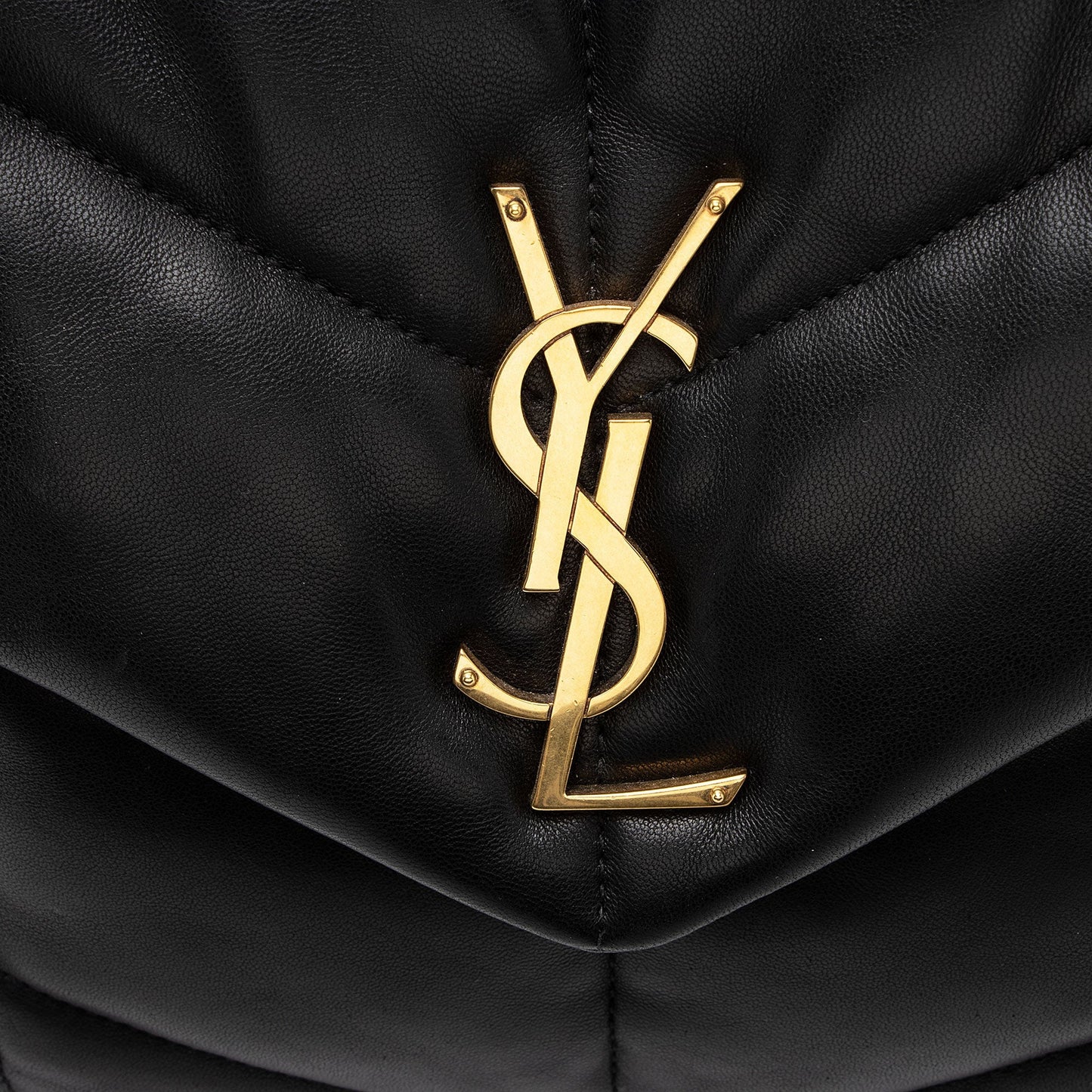 Saint Laurent Lambskin Monogram Puffer LouLou Medium Shoulder Bag A0xwhw