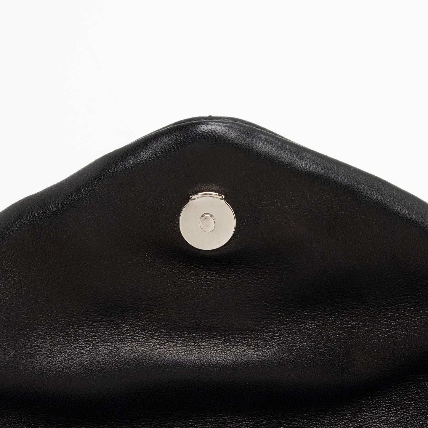 Saint Laurent Lambskin Monogram Puffer LouLou Small Clutch 2bO78S