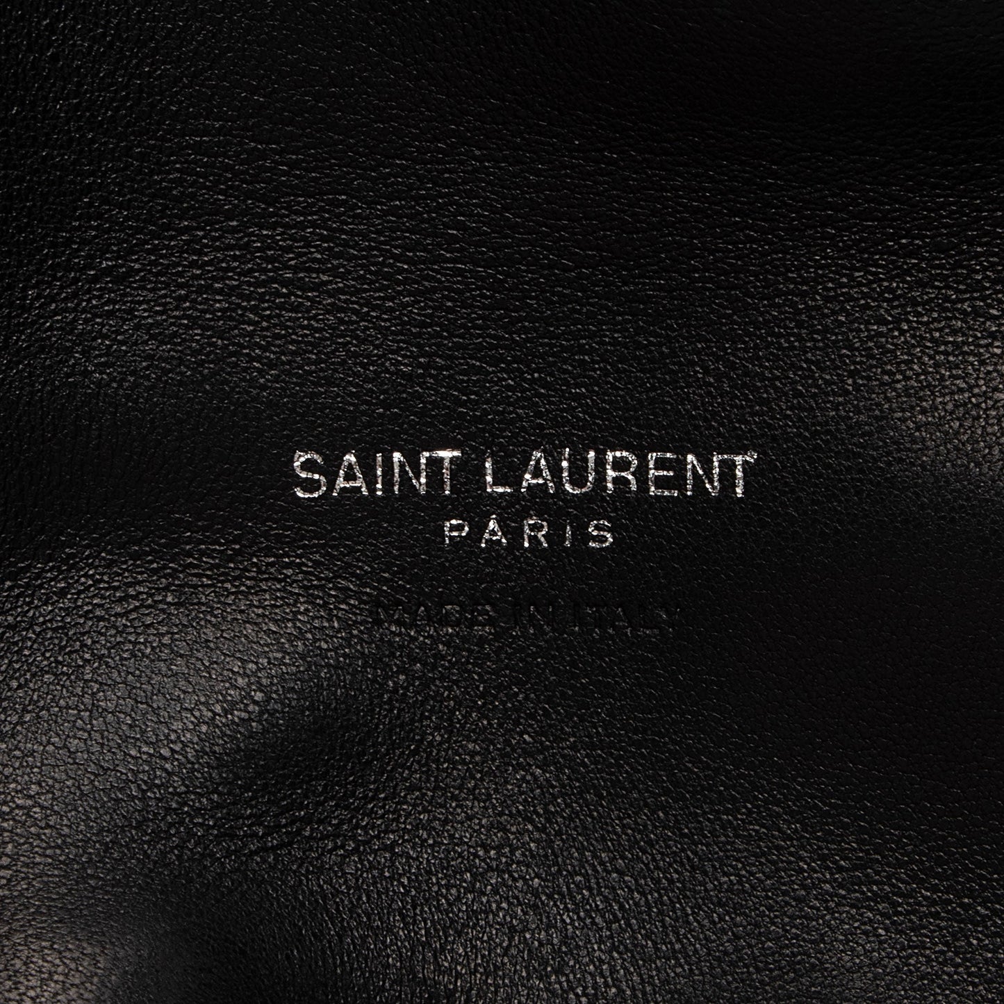 Saint Laurent Lambskin Monogram Puffer LouLou Small Clutch 2bO78S