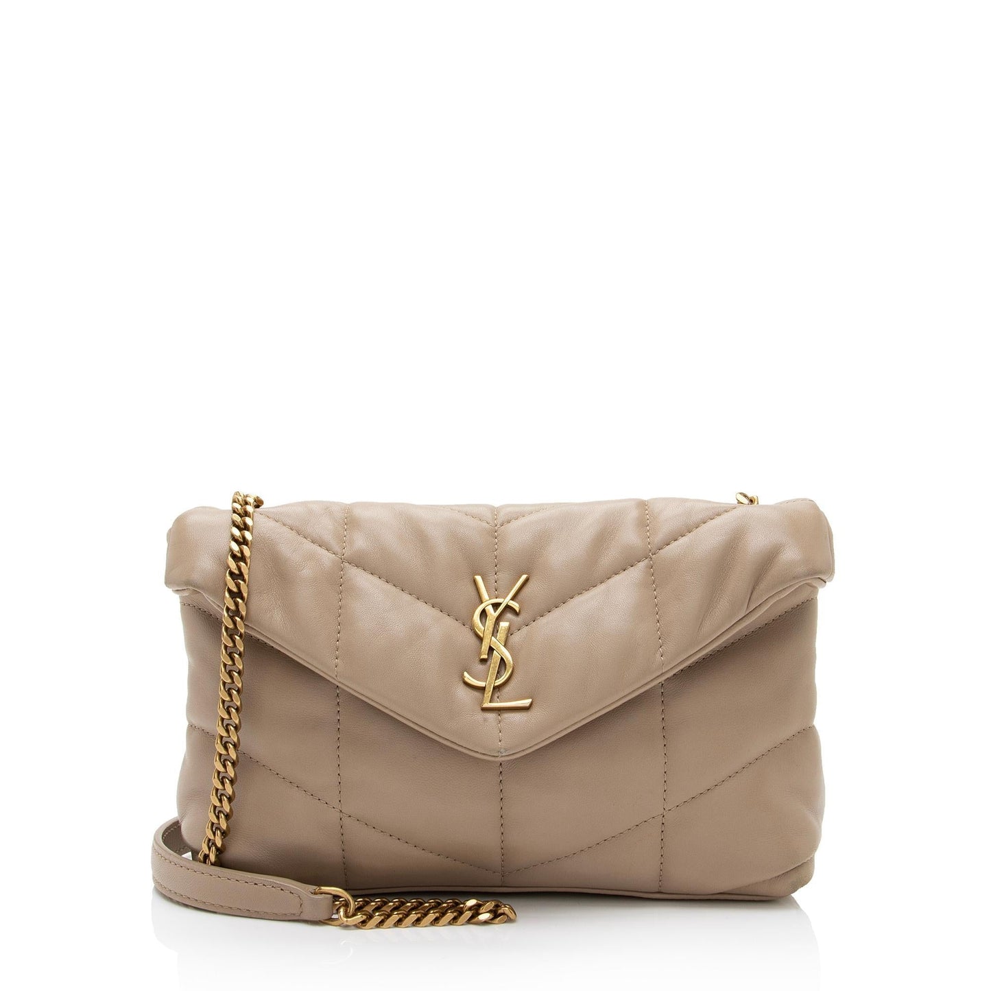 Saint Laurent Lambskin Monogram Puffer LouLou Toy Shoulder Bag ZM2eFV