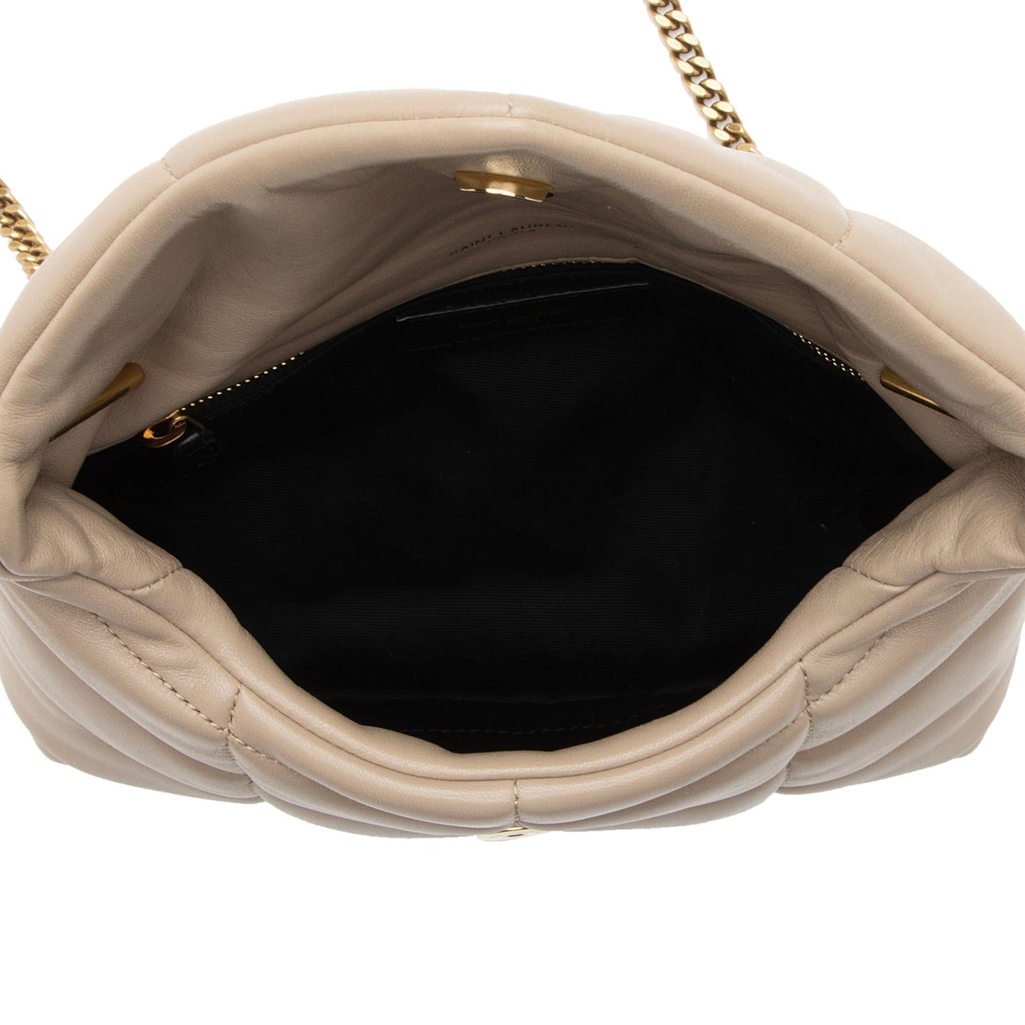 Saint Laurent Lambskin Monogram Puffer LouLou Toy Shoulder Bag ijFzie