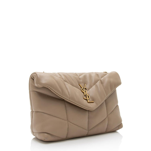 Saint Laurent Lambskin Monogram Puffer LouLou Toy Shoulder Bag ijFzie