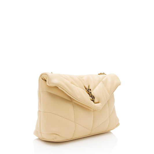 Saint Laurent Lambskin Monogram Puffer LouLou Toy Shoulder Bag YtkKdB