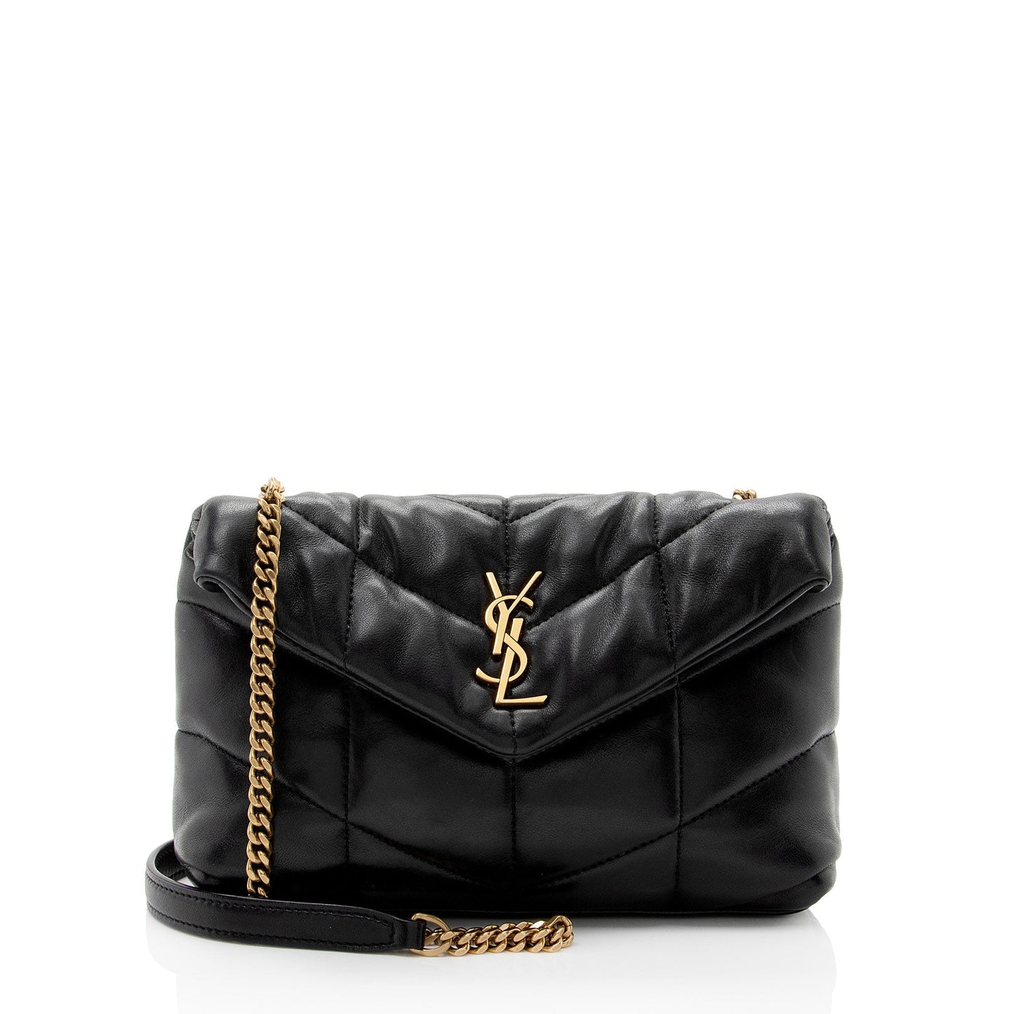 Saint Laurent Lambskin Monogram Puffer LouLou Toy Shoulder Bag QVgJj0