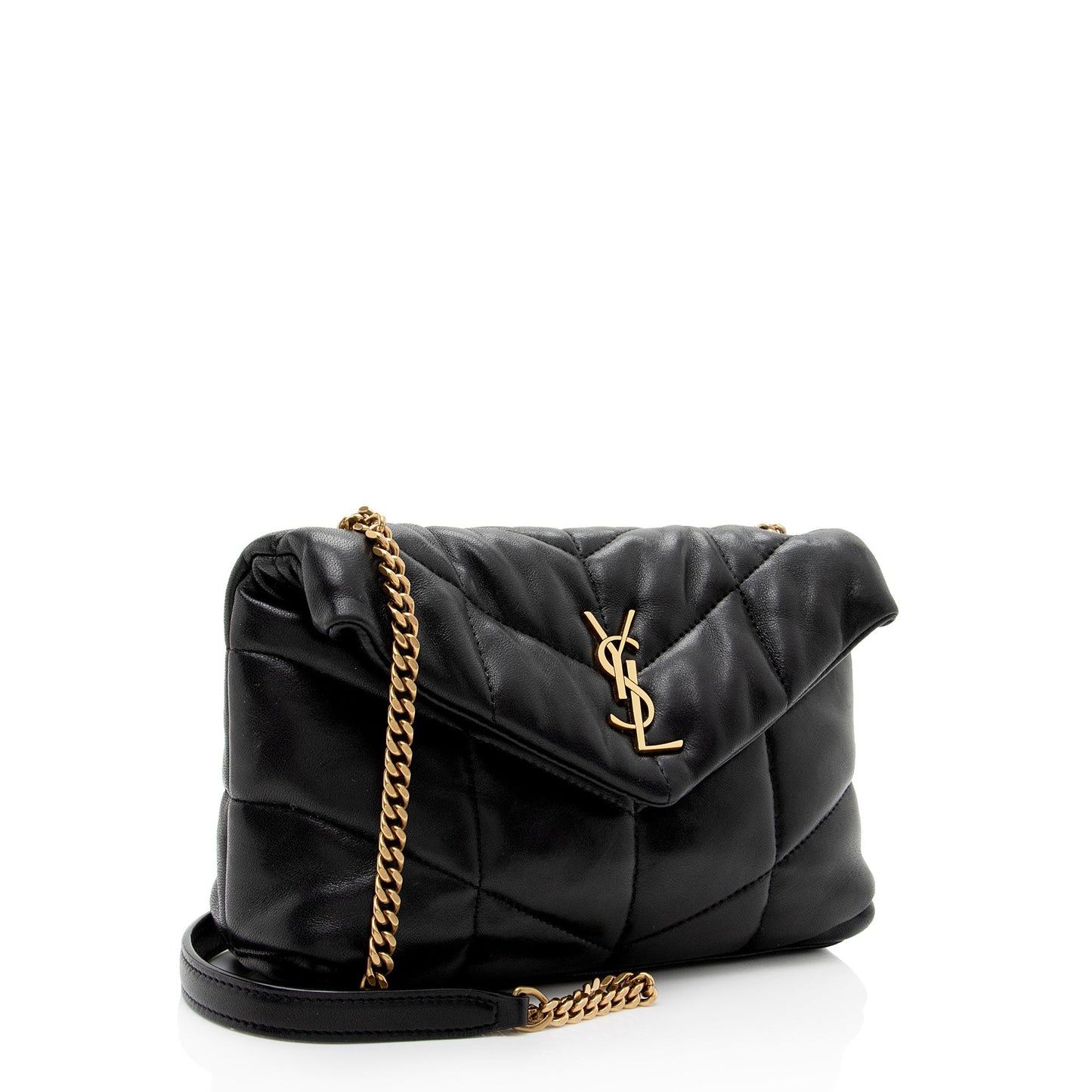 Saint Laurent Lambskin Monogram Puffer LouLou Toy Shoulder Bag QVgJj0