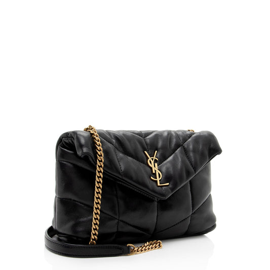 Saint Laurent Lambskin Monogram Puffer LouLou Toy Shoulder Bag QVgJj0