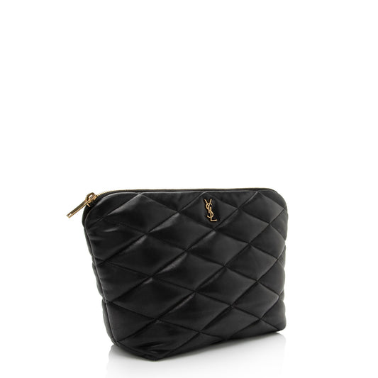 Saint Laurent Lambskin Monogram Sade Pouch 2kkXSR