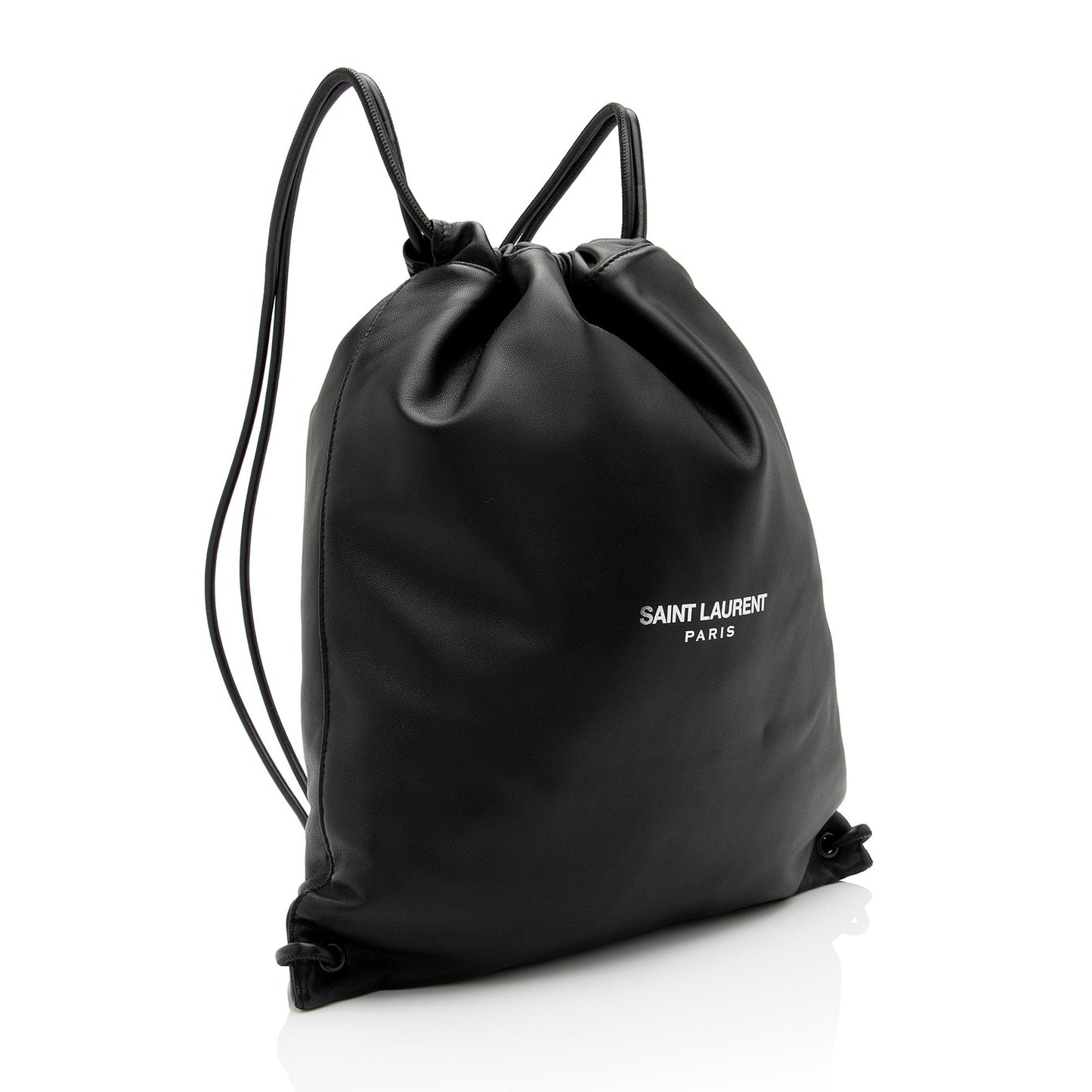 Saint Laurent Lambskin Teddy Drawstring Backpack AWdD6b