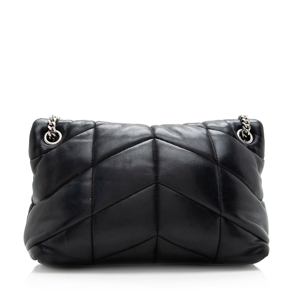 Saint Laurent Lambskin Puffer LouLou Small Shoulder Bag 18672