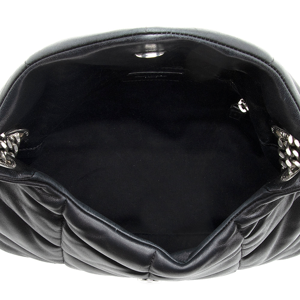 Saint Laurent Lambskin Puffer LouLou Small Shoulder Bag 18672