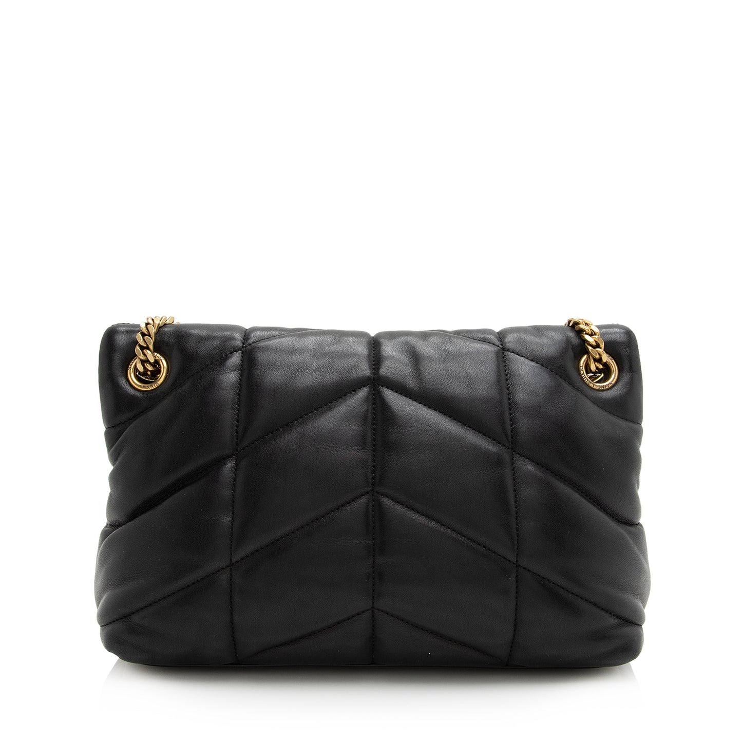 Saint Laurent Lambskin Puffer LouLou Small Shoulder Bag 22808