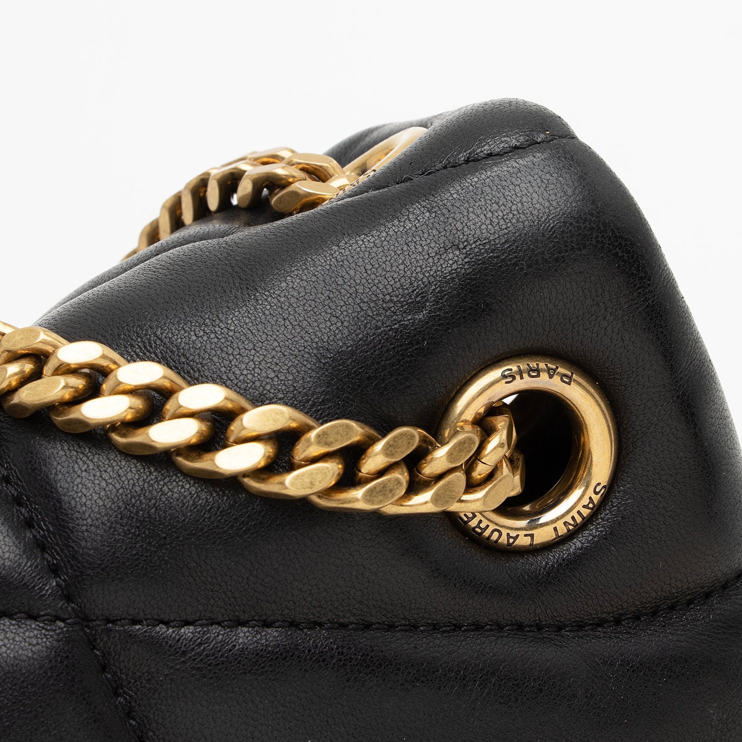 Saint Laurent Lambskin Puffer LouLou Small Shoulder Bag 22808