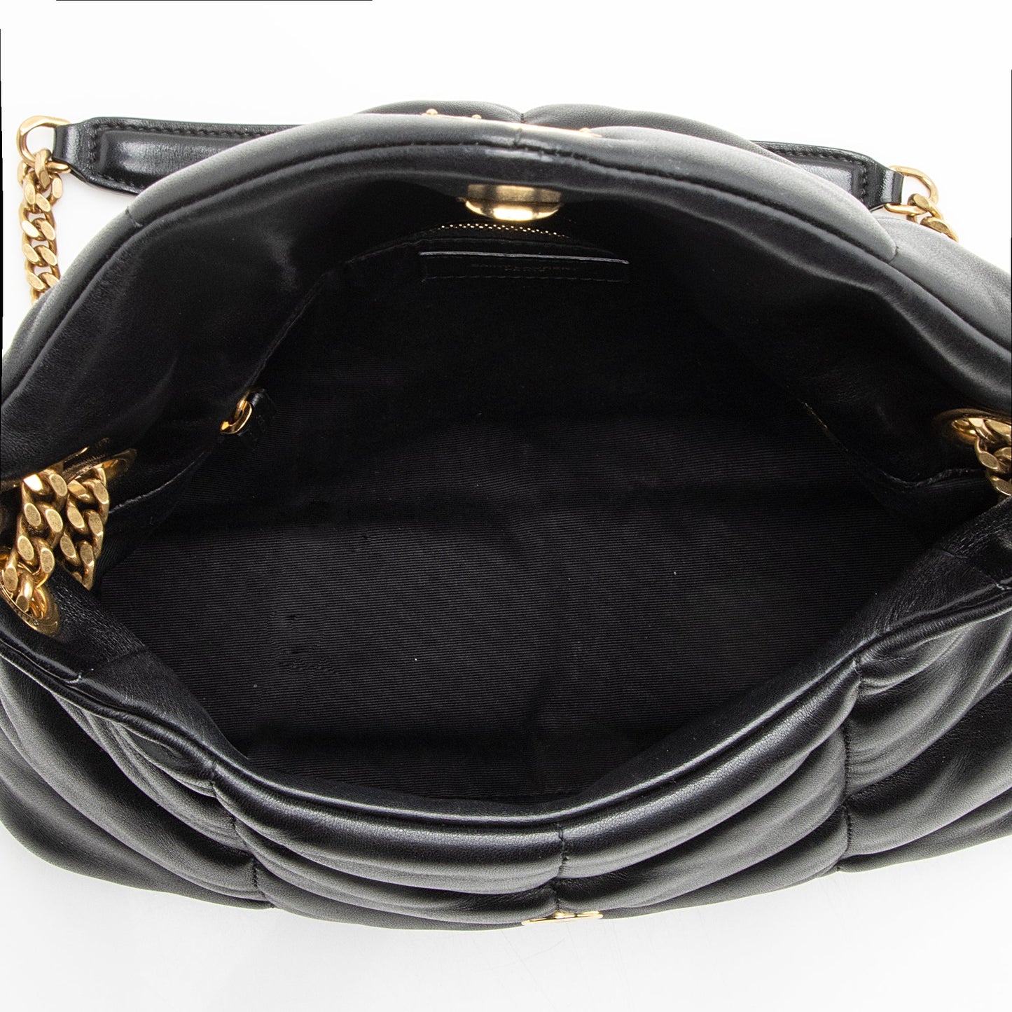 Saint Laurent Lambskin Puffer LouLou Small Shoulder Bag 22808