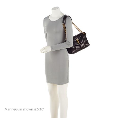 Saint Laurent Lambskin Puffer LouLou Small Shoulder Bag 22808