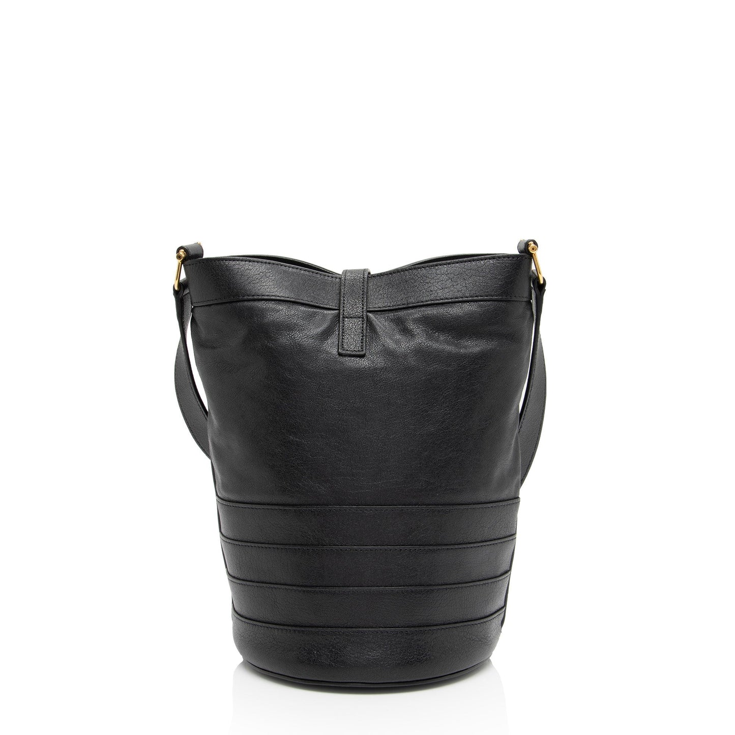 Saint Laurent Lambskin Seau Fermoir Bucket Bag tr8sJF