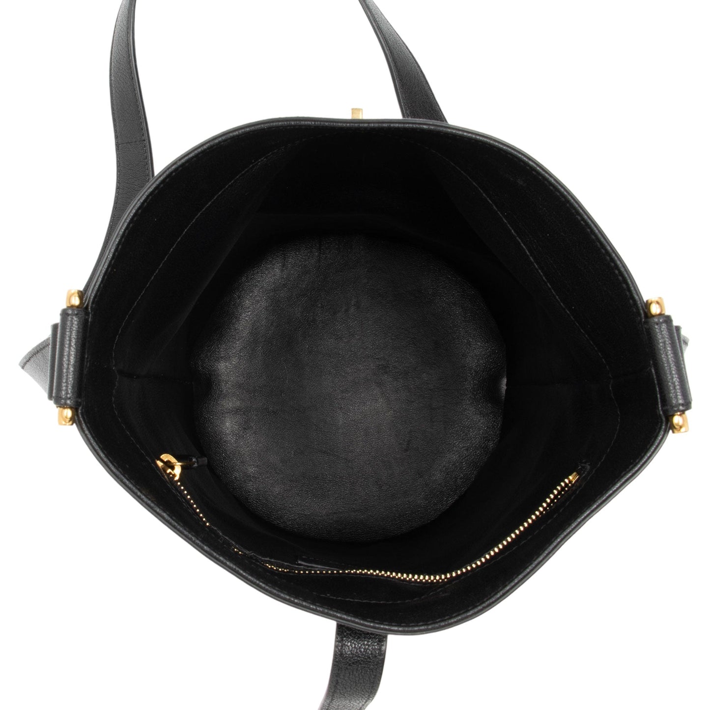 Saint Laurent Lambskin Seau Fermoir Bucket Bag tr8sJF