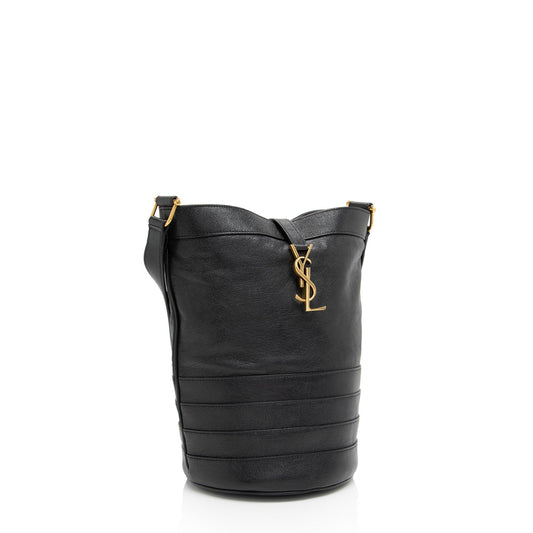 Saint Laurent Lambskin Seau Fermoir Bucket Bag tr8sJF