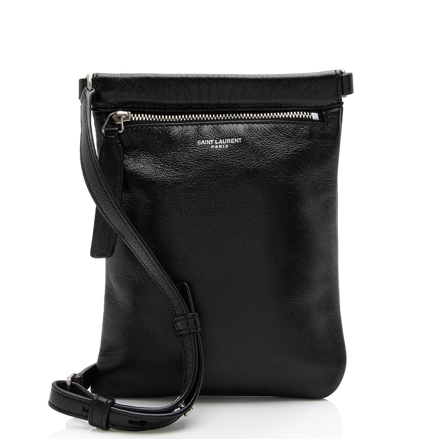 Saint Laurent Lambskin Sid Flat Crossbody Bag PDqg2e