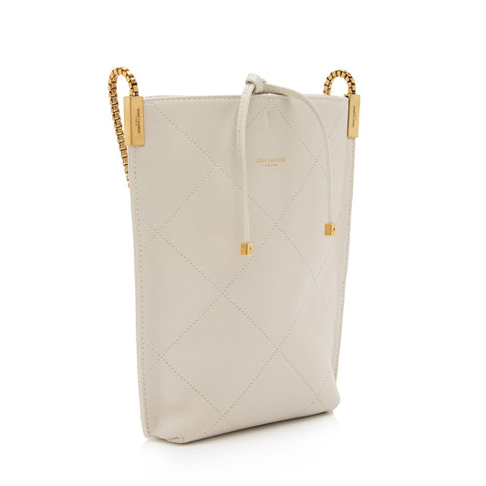 Saint Laurent Lambskin Suzanne Mini Hobo 35zMGT