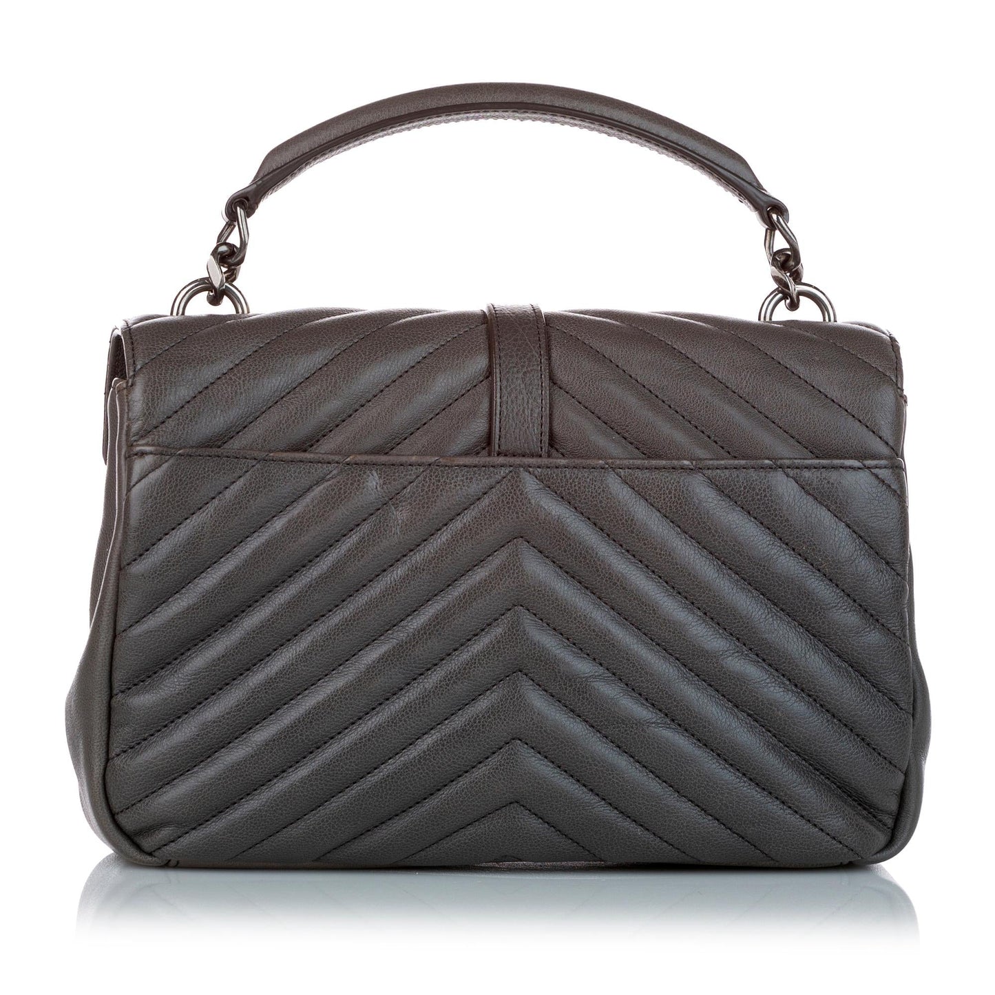 Saint Laurent Large College Leather Satchel (SHG-27089