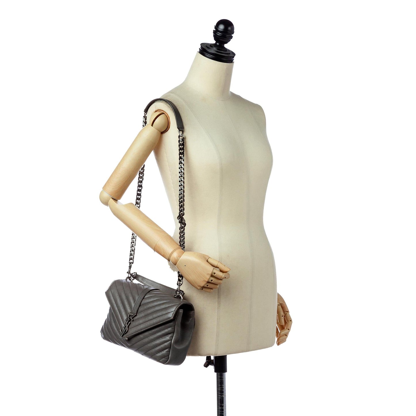 Saint Laurent Large College Leather Satchel (SHG-27089