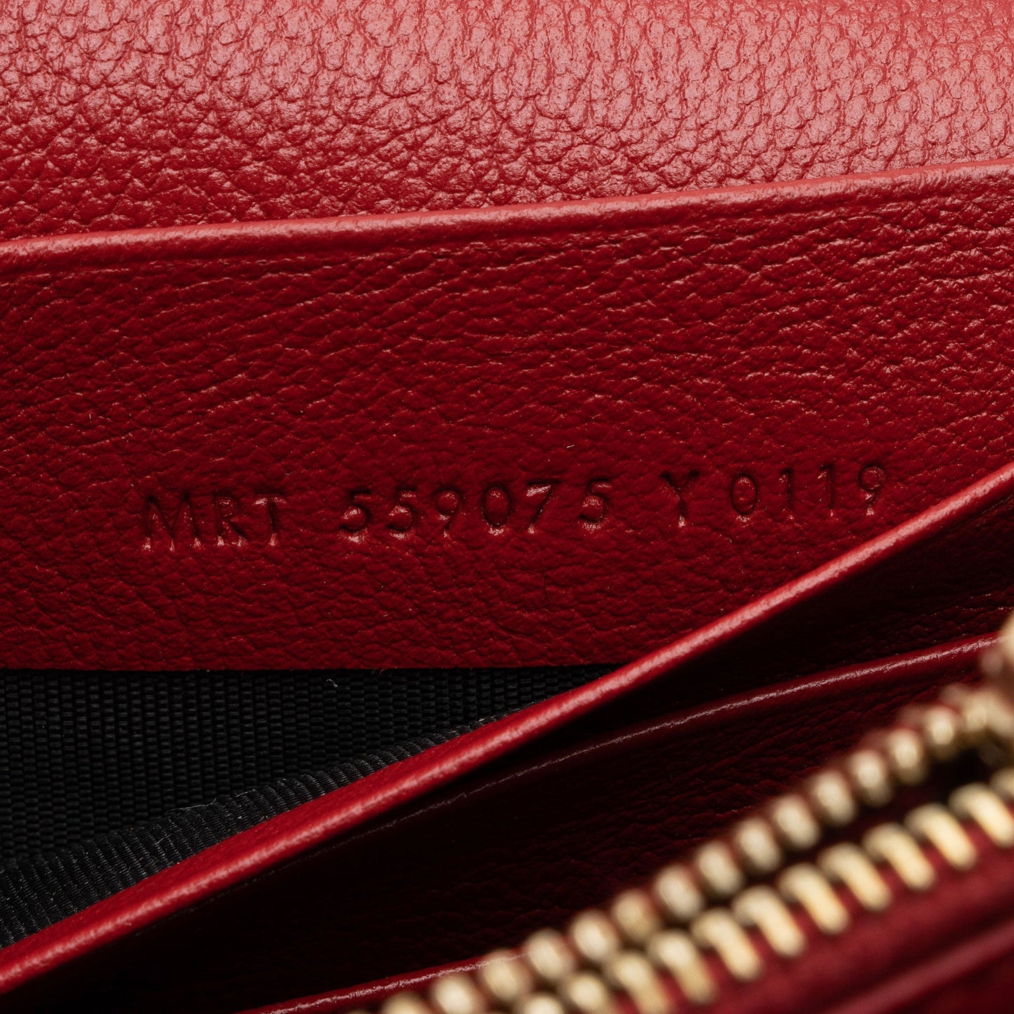 Saint Laurent Leather Belle de Jour Chain Wallet IinJeF